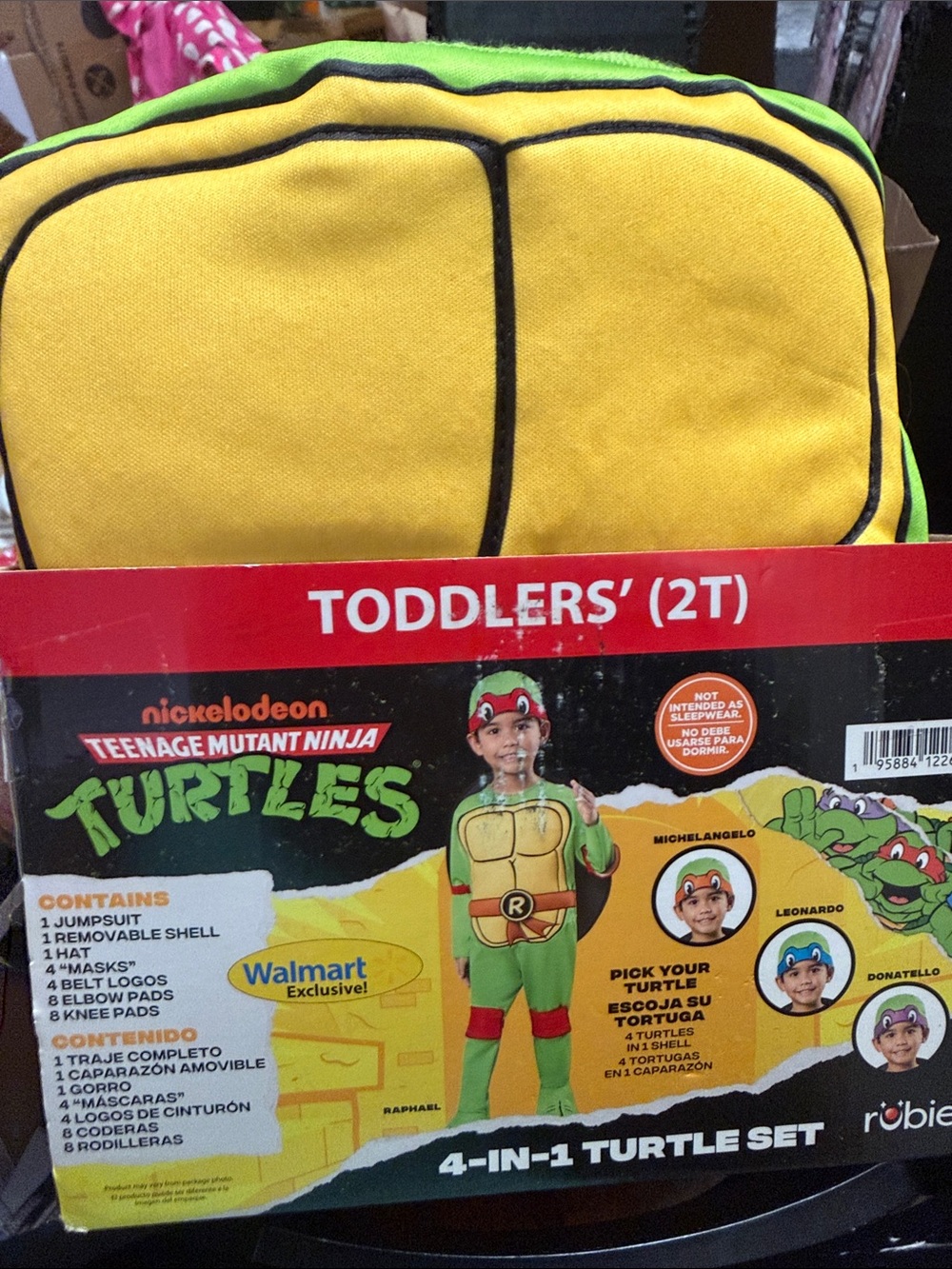 Nickelodeon Teenage Mutant Ninja Turtles Green & Yellow Toddler Costume